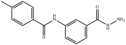 N-[3-(hydrazinocarbonyl)phenyl]-4-methylbenzamide 化学構造式