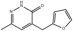 4-(2-furylmethyl)-6-methylpyridazin-3(2H)-one 化学構造式