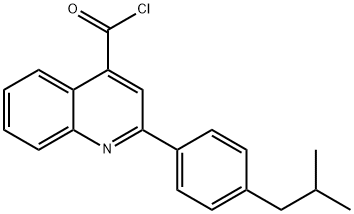 2-(4-isobutylphenyl)quinoline-4-carbonyl chloride Structure