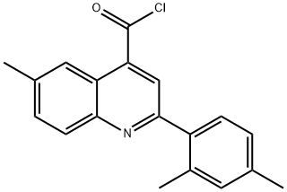 2-(2,4-dimethylphenyl)-6-methylquinoline-4-carbonyl chloride|2-(2,4-二甲基苯基)-6-甲基喹啉-4-甲酰氯