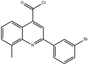 2-(3-溴苯基)-8-甲基喹啉-4-甲酰氯,1160254-35-2,结构式