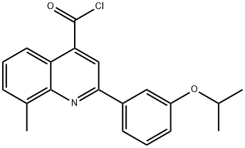 2-(3-isopropoxyphenyl)-8-methylquinoline-4-carbonyl chloride Struktur