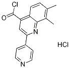 7,8-二甲基-2-吡啶-4-基喹啉-4-甲酰氯盐酸盐 结构式