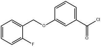 3-[(2-fluorobenzyl)oxy]benzoyl chloride Structure