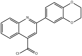 2-(2,3-dihydro-1,4-benzodioxin-6-yl)quinoline-4-carbonyl chloride Structure