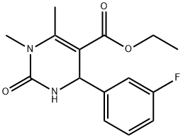 Ethyl 4-(3-fluorophenyl)-1,6-dimethyl-2-oxo-1,2,3,4-tetrahydro-5-pyrimidinecarboxylate Structure