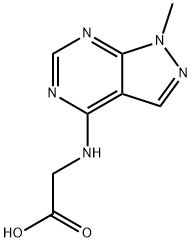(1-甲基-1H-吡唑并[3,4-D]嘧啶-4-基胺)-乙酸, 902034-31-5, 结构式