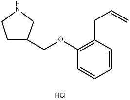 3-[(2-Allylphenoxy)methyl]pyrrolidinehydrochloride Structure