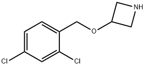 3-[(2,4-Dichlorobenzyl)oxy]azetidine 结构式
