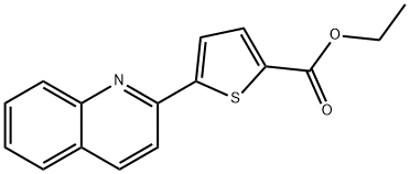 Ethyl 5-(2-quinolinyl)-2-thiophenecarboxylate Struktur