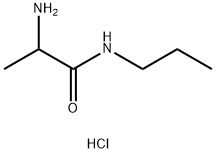 2-氨基-N-丙基丙酰胺盐酸盐,1236255-45-0,结构式