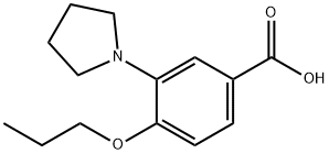 4-Propoxy-3-pyrrolidin-1-yl-benzoic acid 结构式