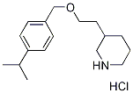 4-Isopropylbenzyl 2-(3-piperidinyl)ethyl etherhydrochloride Structure