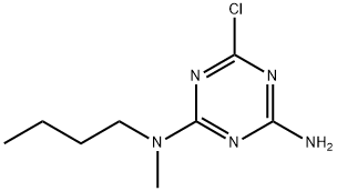 N~2~-butyl-6-chloro-N~2~-methyl-1,3,5-triazine-2,4-diamine Structure