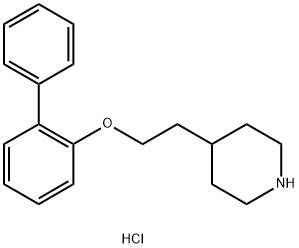 4-[2-([1,1'-Biphenyl]-2-yloxy)ethyl]piperidinehydrochloride Structure