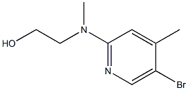 2-[(5-Bromo-4-methyl-2-pyridinyl)(methyl)amino]-1-ethanol Struktur