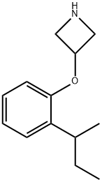 3-[2-(sec-Butyl)phenoxy]azetidine Structure