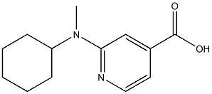 2-[Cyclohexyl(methyl)amino]isonicotinic acid 化学構造式