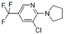 3-Chloro-2-(1-pyrrolidinyl)-5-(trifluoromethyl)-pyridine 结构式