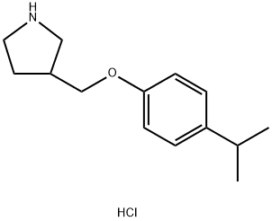 3-[(4-Isopropylphenoxy)methyl]pyrrolidinehydrochloride Struktur