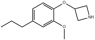 3-Azetidinyl 2-methoxy-4-propylphenyl ether Structure