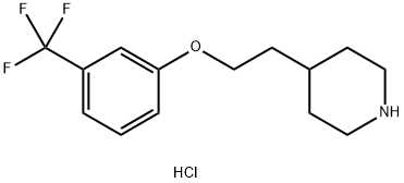 4-{2-[3-(Trifluoromethyl)phenoxy]ethyl}piperidinehydrochloride,1219968-00-9,结构式