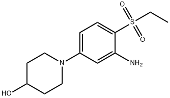 1-[3-Amino-4-(ethylsulfonyl)phenyl]-4-piperidinol,1220033-72-6,结构式