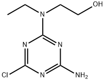 2-[(4-Amino-6-chloro-1,3,5-triazin-2-yl)(ethyl)-amino]-1-ethanol 结构式