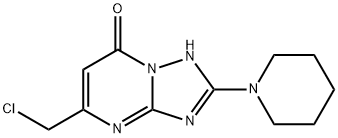 5-Chloromethyl-2-piperidin-1-yl-4H-[1,2,4]-triazolo[1,5-a]pyrimidin-7-one Structure