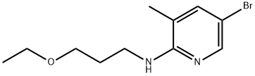 N-(5-Bromo-3-methyl-2-pyridinyl)-N-(3-ethoxypropyl)amine Structure