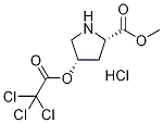 Methyl (2S,4S)-4-[(2,2,2-trichloroacetyl)oxy]-2-pyrrolidinecarboxylate hydrochloride,1354485-00-9,结构式
