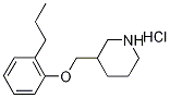 3-[(2-Propylphenoxy)methyl]piperidinehydrochloride 化学構造式