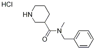 N-Benzyl-N-methyl-3-piperidinecarboxamidehydrochloride Structure