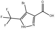 4-Bromo-5-(trifluoromethyl)-1H-pyrazole-3-carboxylic acid Structure