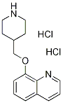 8-(4-Piperidinylmethoxy)quinoline dihydrochloride 化学構造式