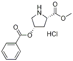 Methyl (2S,4S)-4-(benzoyloxy)-2-pyrrolidinecarboxylate hydrochloride Structure