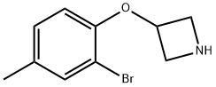 3-(2-Bromo-4-methylphenoxy)azetidine,1219982-54-3,结构式