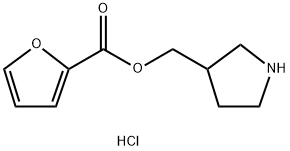 3-Pyrrolidinylmethyl 2-furoate hydrochloride Structure