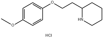 4-Methoxyphenyl 2-(2-piperidinyl)ethyl etherhydrochloride Structure