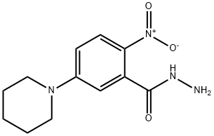 2-Nitro-5-piperidinobenzenecarbohydrazide Struktur