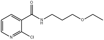 2-Chloro-N-(3-ethoxypropyl)nicotinamide,1016718-69-6,结构式