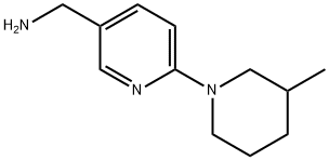 [6-(3-Methyl-1-piperidinyl)-3-pyridinyl]-methanamine Structure