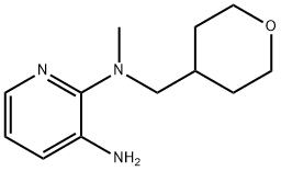 N2-Methyl-N2-(tetrahydro-2H-pyran-4-ylmethyl)-2,3-pyridinediamine Struktur