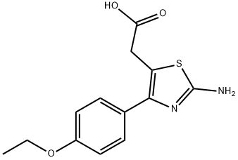 [2-Amino-4-(4-ethoxy-phenyl)-thiazol-5-yl]-acetic acid 结构式