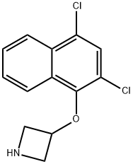 3-[(2,4-Dichloro-1-naphthyl)oxy]azetidine Structure