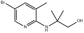 2-[(5-Bromo-3-methyl-2-pyridinyl)amino]-2-methyl-1-propanol,1220037-47-7,结构式