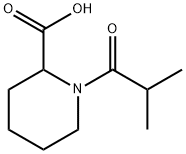 1-异丁酰基哌啶-2-羧酸 结构式