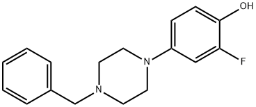 4-(4-Benzyl-1-piperazino)-2-fluorophenol,1171917-76-2,结构式