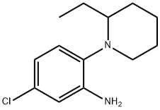 5-Chloro-2-(2-ethyl-1-piperidinyl)aniline,946669-02-9,结构式