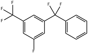 1-(Difluorophenylmethyl)-3-fluoro-5-(trifluoromethyl)benzene Struktur